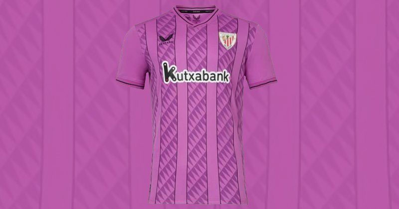 athletic club bilbao 2023-24 away goalkeeper shirt in purple